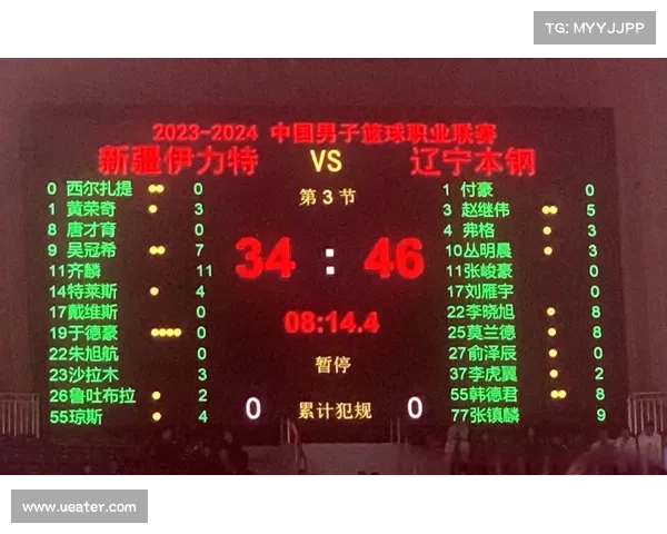 辽宁男篮赛事时间表